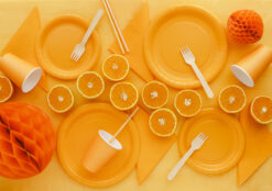 Kärgpall, oranž, 10 cm