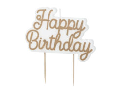 Happy Birthday sünnipäevaküünal kuldne