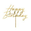 kuldne tordikaunistus Happy Birthday